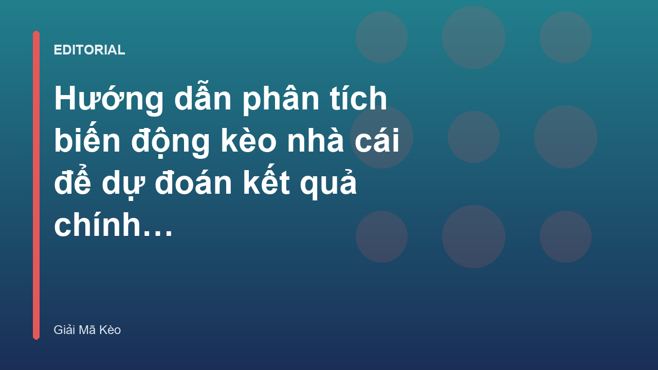 Biểu đồ minh họa biến động kèo nhà cái trong bóng đá